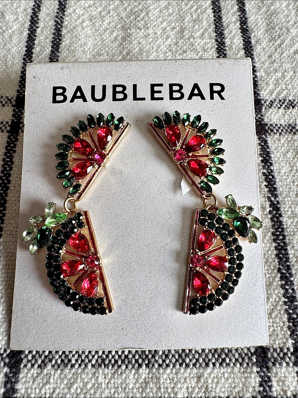 BaubleBar One in a Melon Earrings Statement Drop Earrings in Multicolor NWT